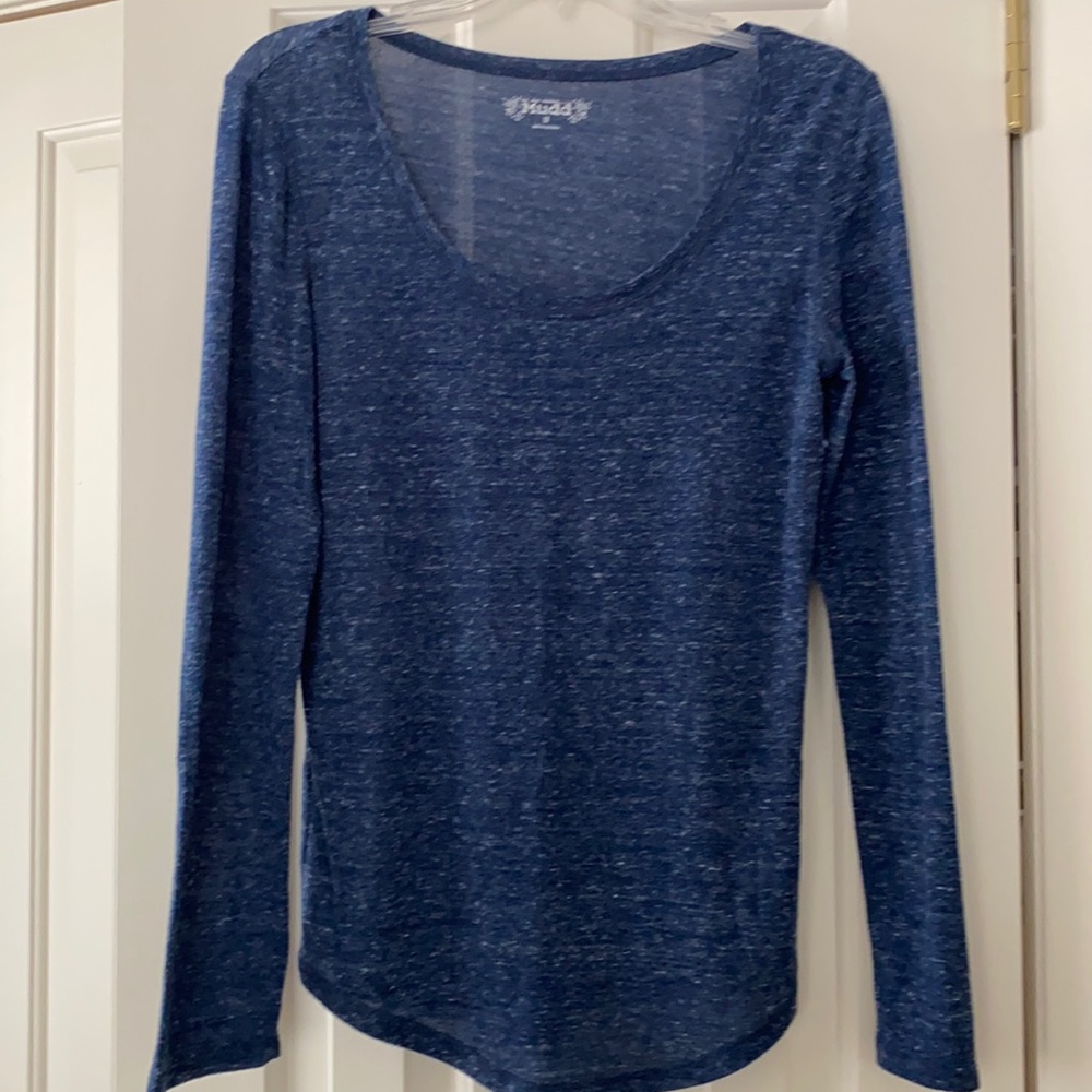 Mudd  heathered blue l/s top